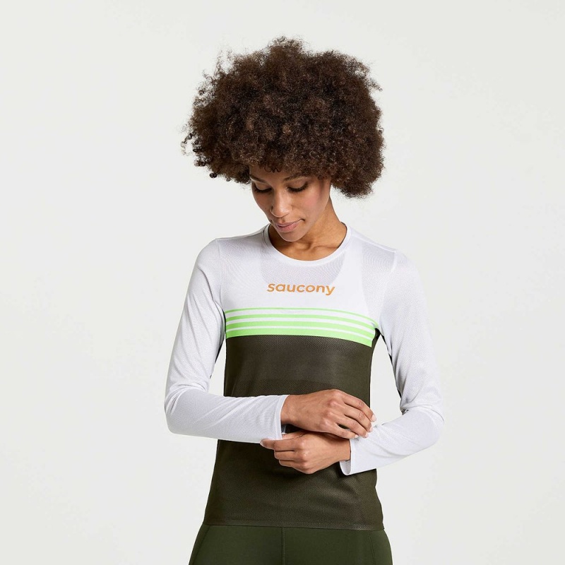 Saucony Elite Long Sleeve Umbra | RVH-584193