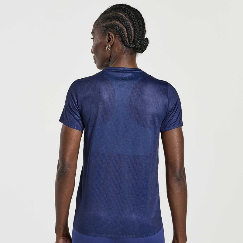 Saucony Elite Rövid Sleeve Sodalite | MDE-957268