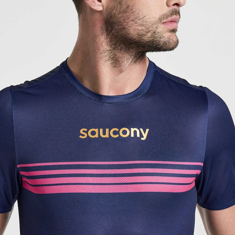 Saucony Elite Rövid Sleeve Sodalite | SPK-431952