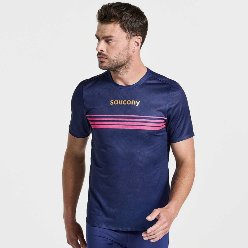 Saucony Elite Rövid Sleeve Sodalite | SPK-431952