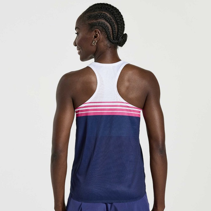 Saucony Elite Singlet Sodalite | WDK-278951