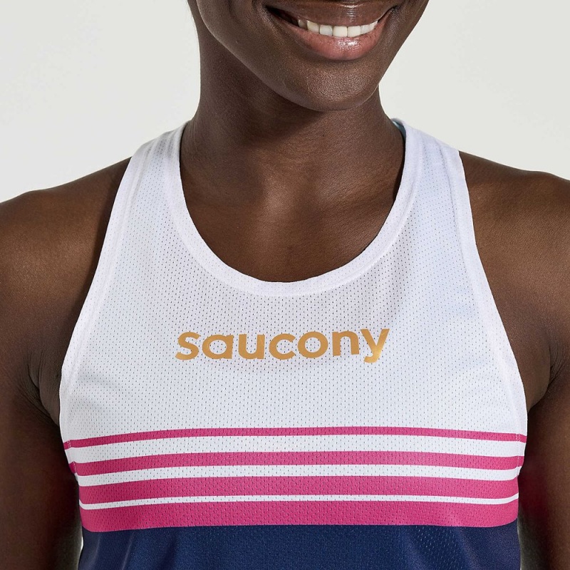 Saucony Elite Singlet Sodalite | WDK-278951