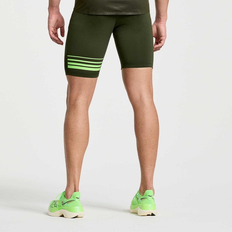 Saucony Elite Tight Rövid Umbra | LUF-689071