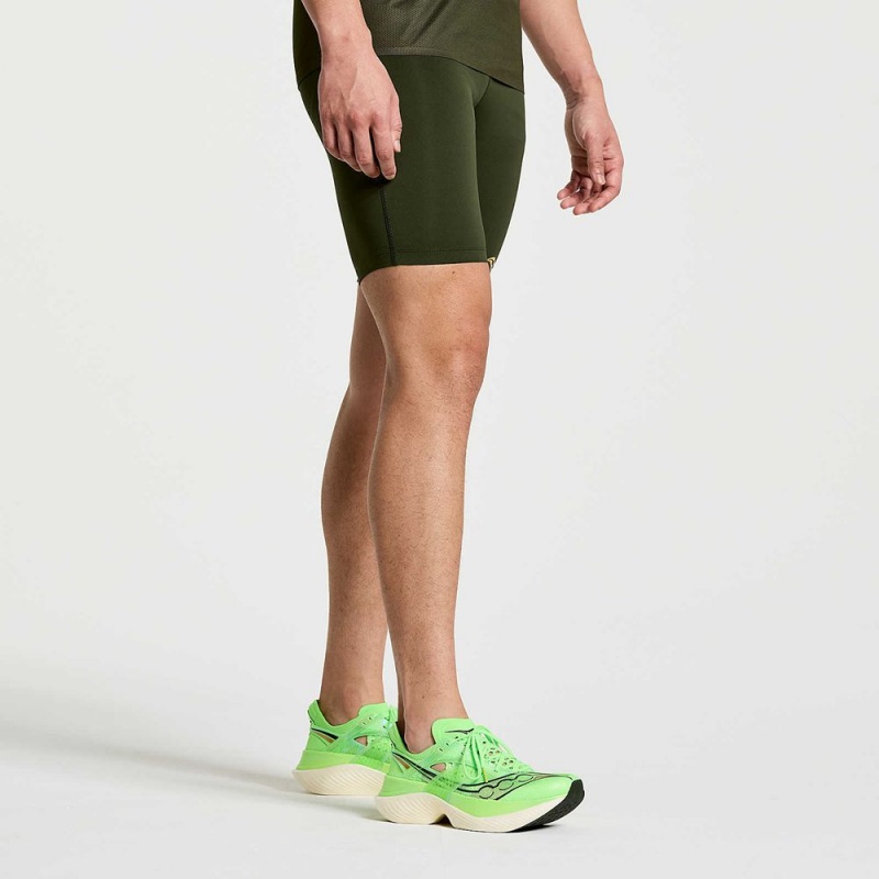 Saucony Elite Tight Rövid Umbra | LUF-689071