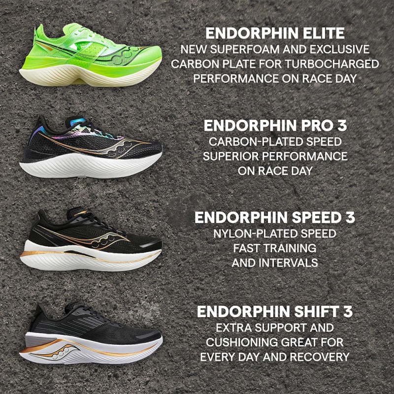 Saucony Endorphin Pro 3 Fehér Fekete | KVM-410768