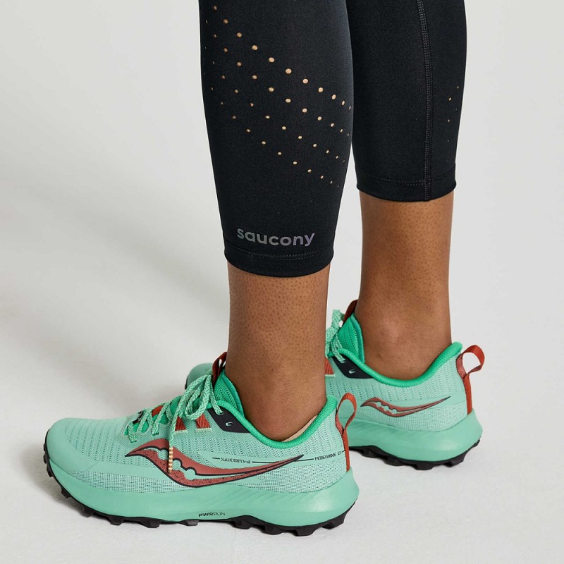 Saucony Explorer Utility Crop Tight Fekete | SNJ-613297