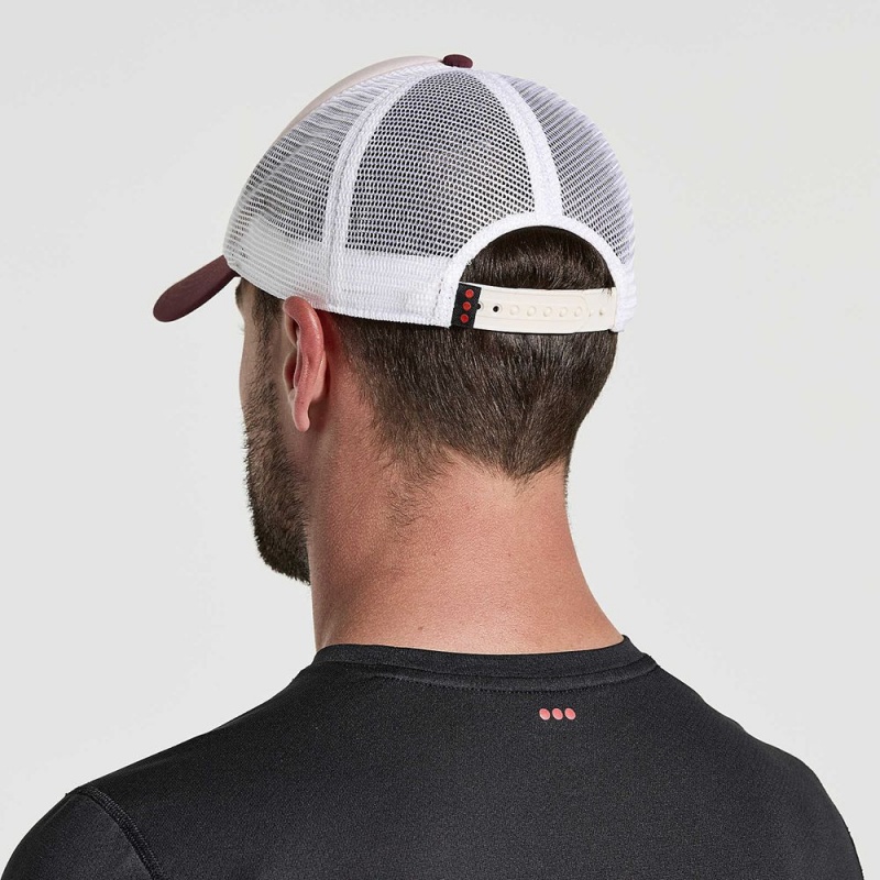 Saucony Foamie Trucker Hat Stone Graphic | XSM-718430