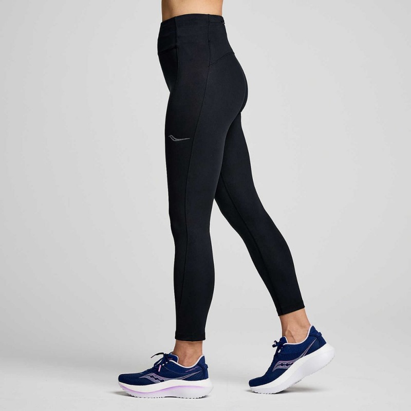 Saucony Fortify Crop Tight Fekete | NEC-415720