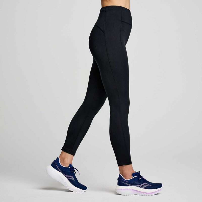 Saucony Fortify Crop Tight Fekete | NEC-415720