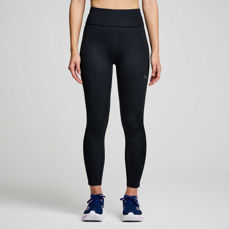 Saucony Fortify Crop Tight Fekete | NEC-415720