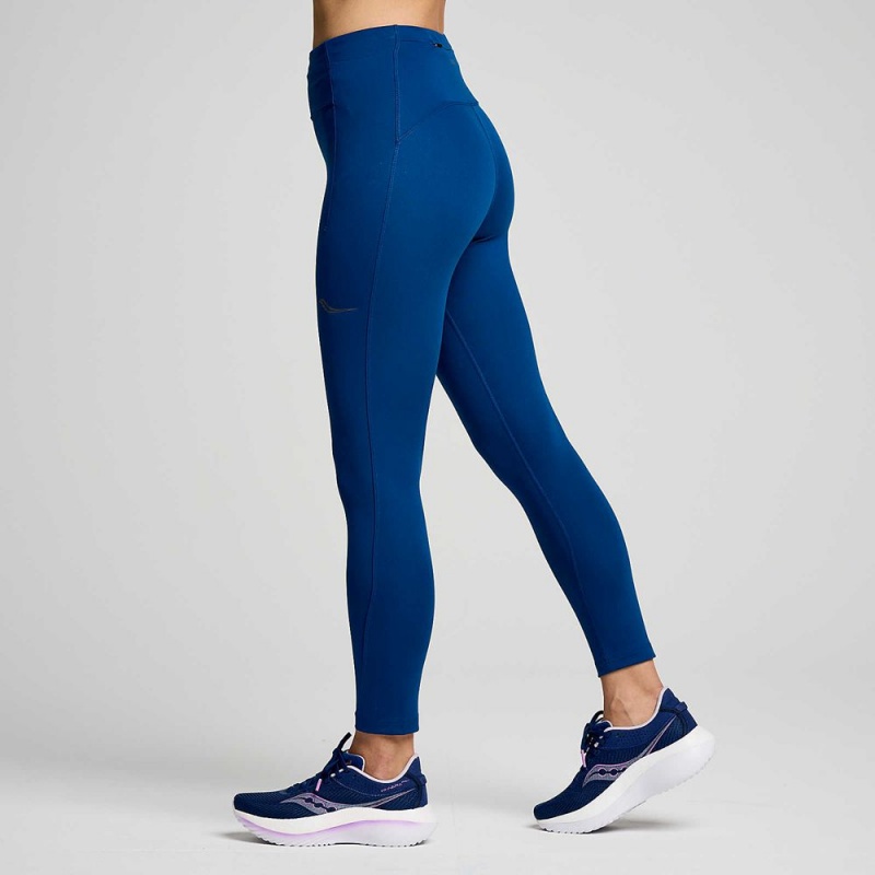 Saucony Fortify Crop Tight Sötétkék | IKX-236708