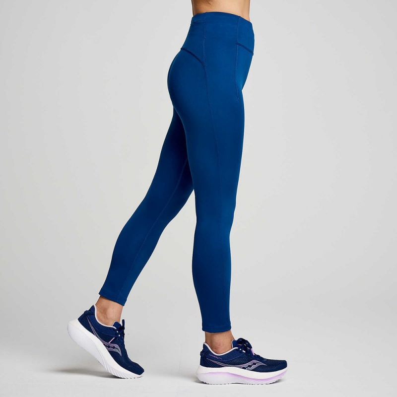 Saucony Fortify Crop Tight Sötétkék | IKX-236708