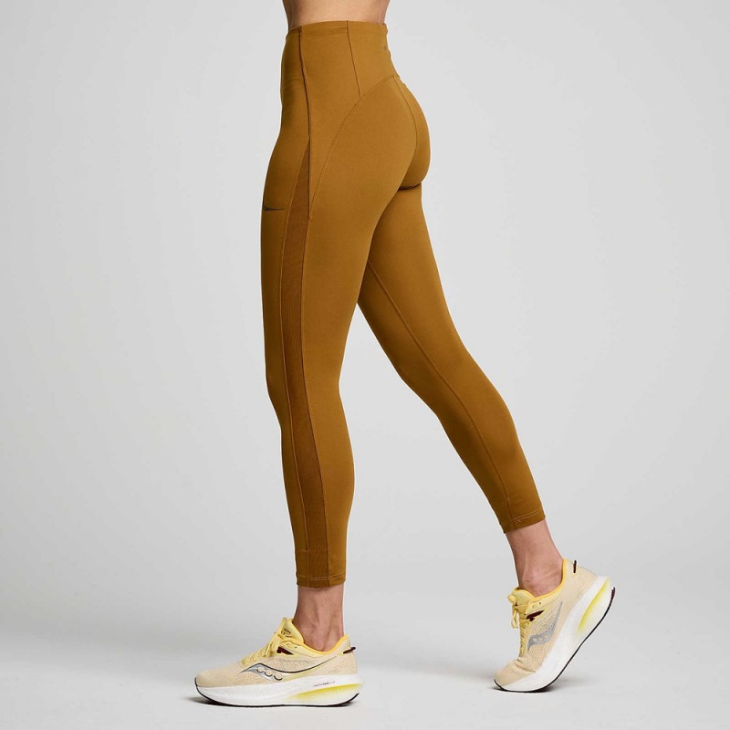 Saucony Fortify Viz Tight Bronze | KFJ-627385