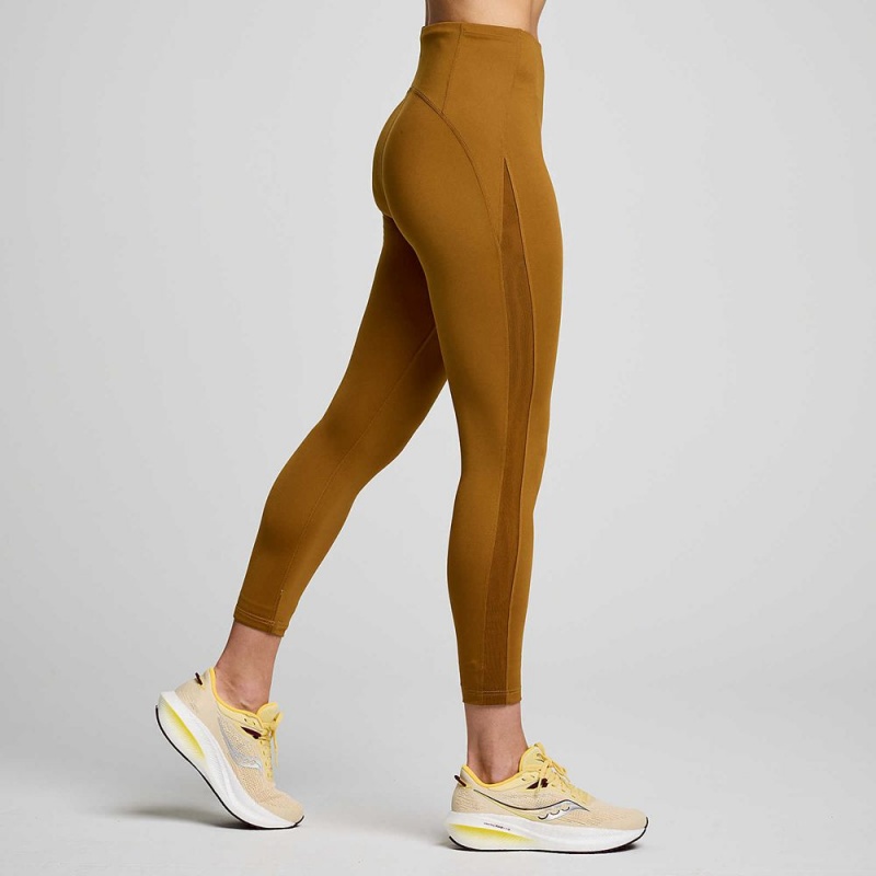 Saucony Fortify Viz Tight Bronze | KFJ-627385