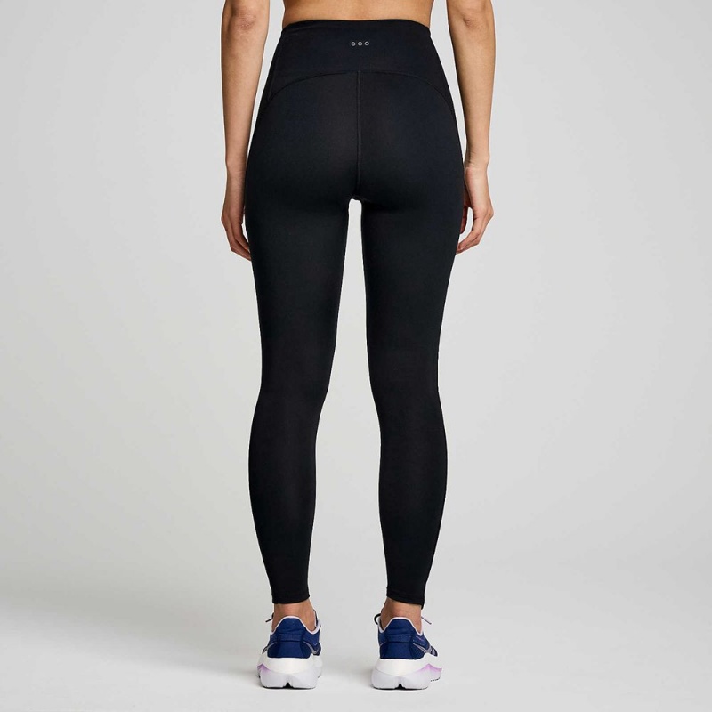 Saucony Fortify Viz Tight Fekete | SGM-017984