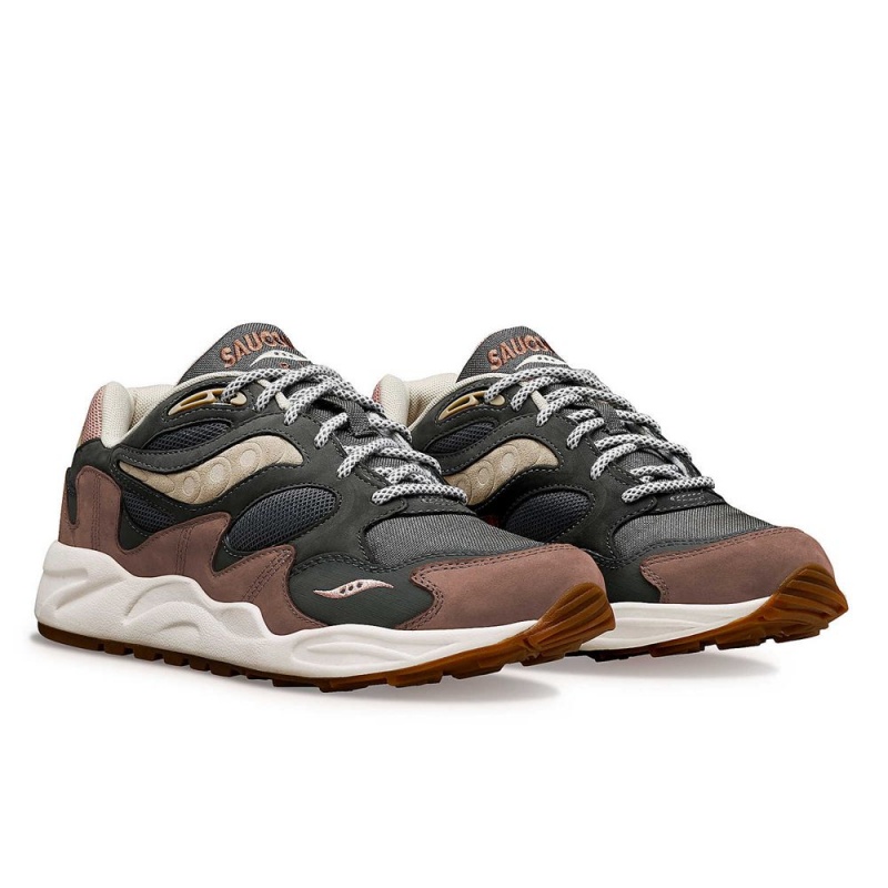 Saucony Grid Shadow 2 Secure Szürke Barna | SRW-218730