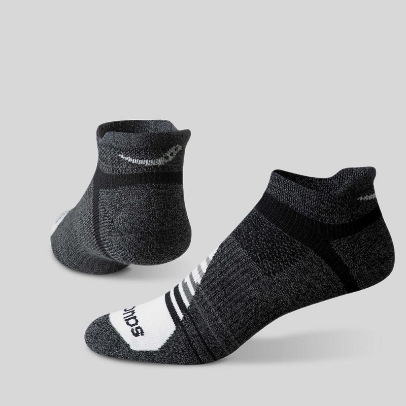 Saucony Inferno Merino Gyapjú Blend No Show 3-Pack Sock Szürke | KJM-018375