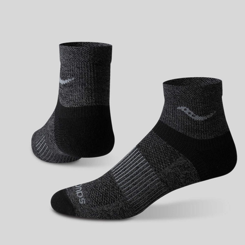 Saucony Inferno Merino Gyapjú Blend Quarter 3-Pack Sock Szürke | JDL-671084