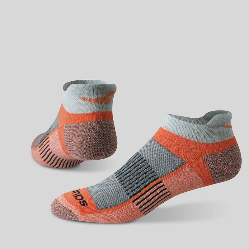 Saucony Inferno Párnázott No Show Tab 3-Pack Socks Szürke | PIF-538149