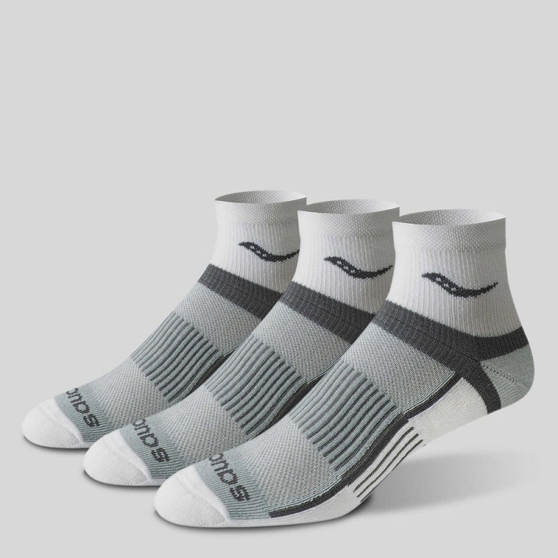 Saucony Inferno Quarter 3-Pack Socks Fehér | TSU-306759