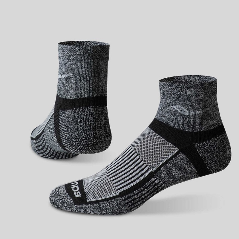 Saucony Inferno Quarter 3-Pack Socks Fekete Fehér | AOC-837104