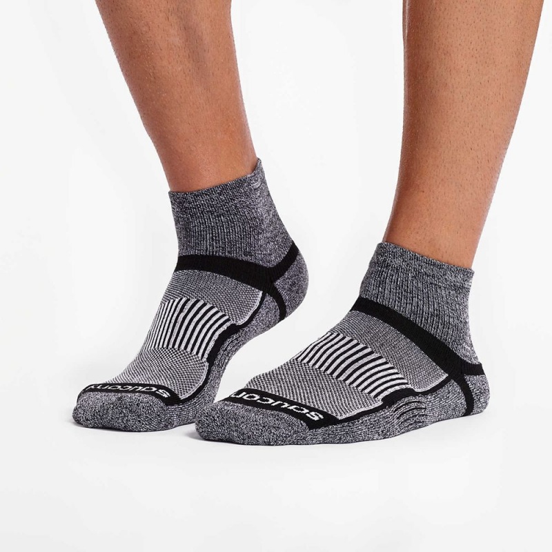 Saucony Inferno Quarter 3-Pack Socks Fekete Fehér | AOC-837104