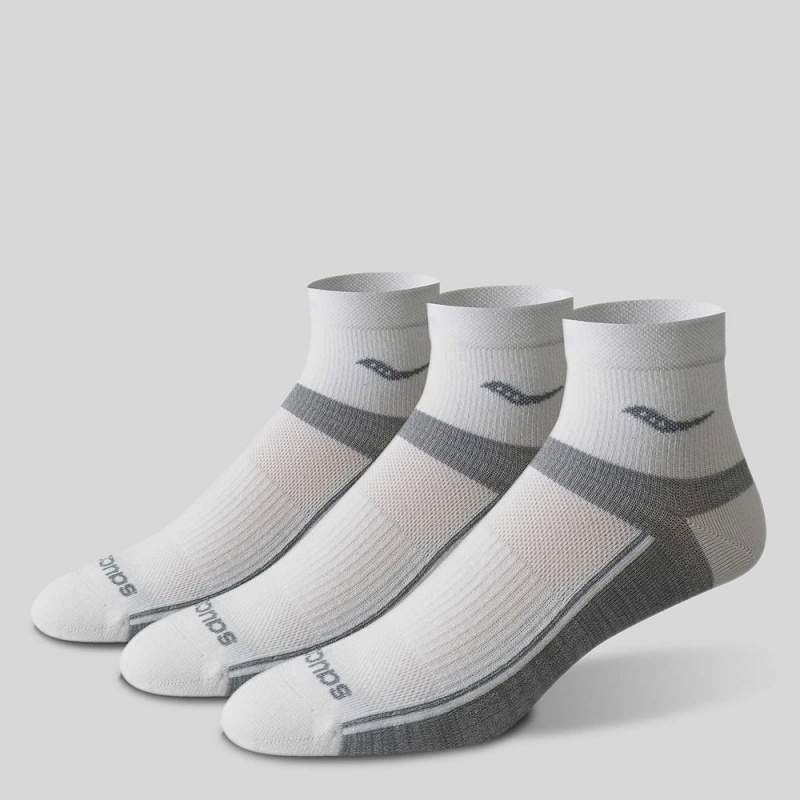 Saucony Inferno Ultralight Quarter 3-Pack Socks Fehér | NOT-204583