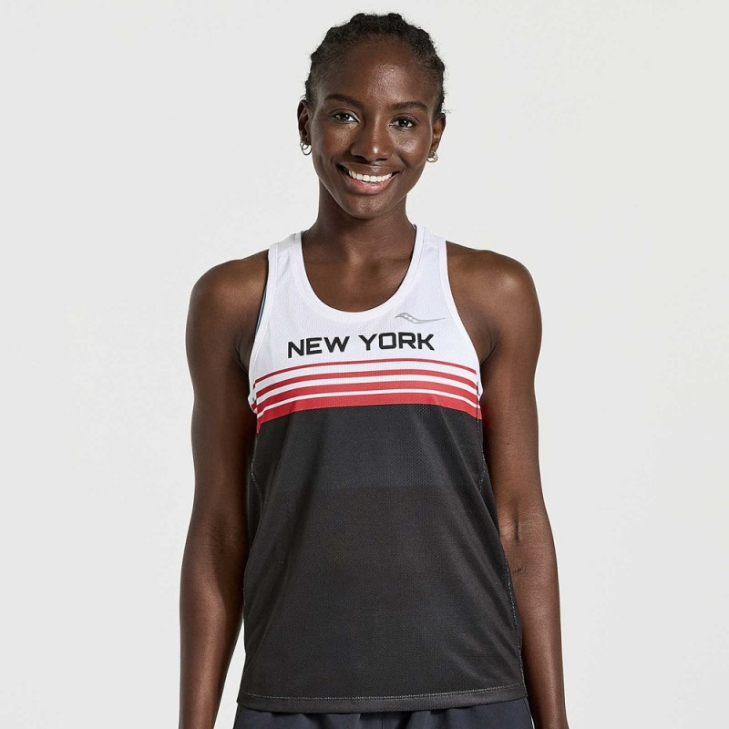 Saucony Nyc Stopwatch Singlet New York 2022 | FZR-326798