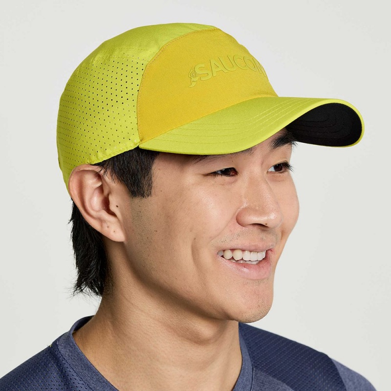 Saucony Outpace Hat Citron | BMN-750394