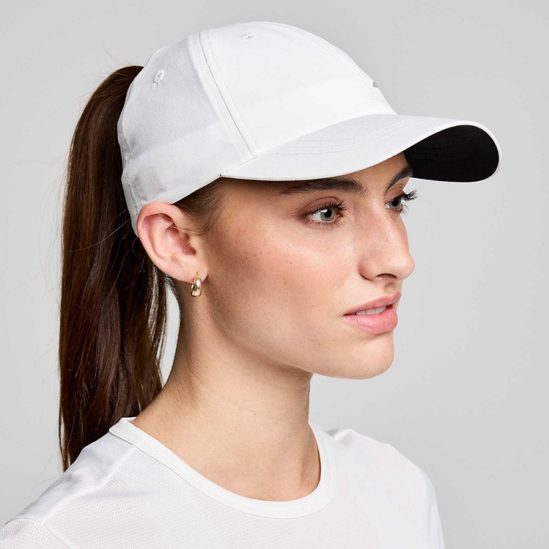 Saucony Outpace Pony Hat Fehér | NVP-523907