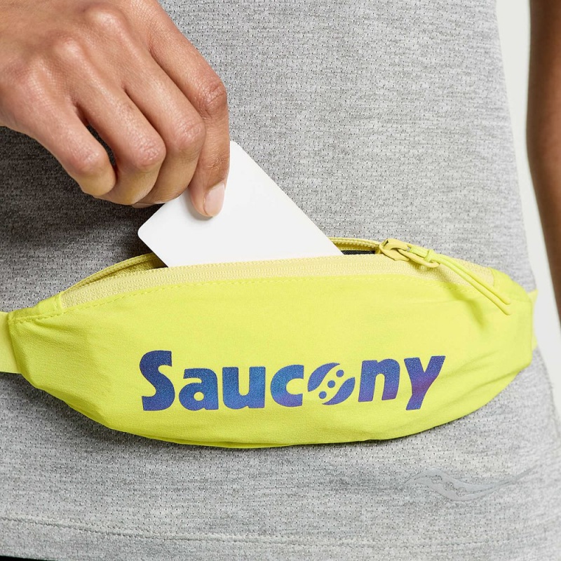 Saucony Outpace Run Belt Citron | IFU-539160