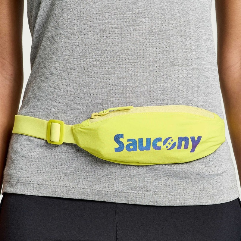 Saucony Outpace Run Belt Citron | IFU-539160