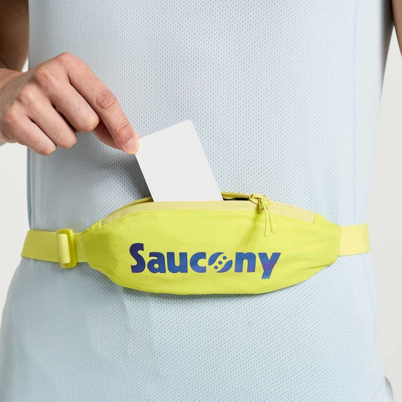 Saucony Outpace Run Belt Citron | IFU-539160