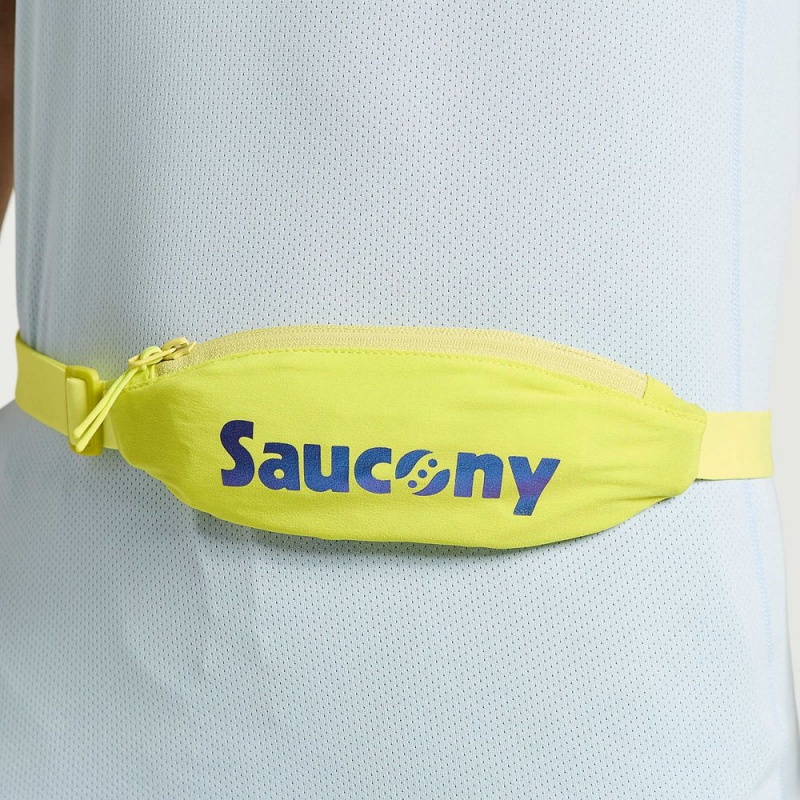 Saucony Outpace Run Belt Citron | IFU-539160