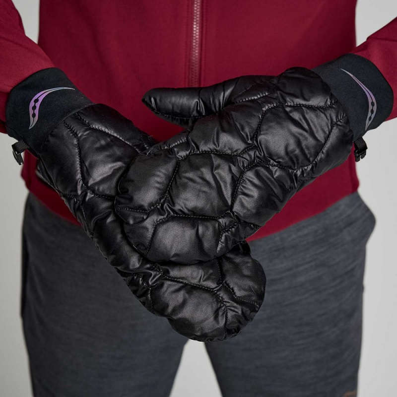 Saucony Oysterpuff Mitt Fekete | CPD-170659