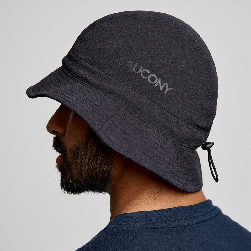 Saucony Peregrine Bucket Hat Fekete | SKZ-617024