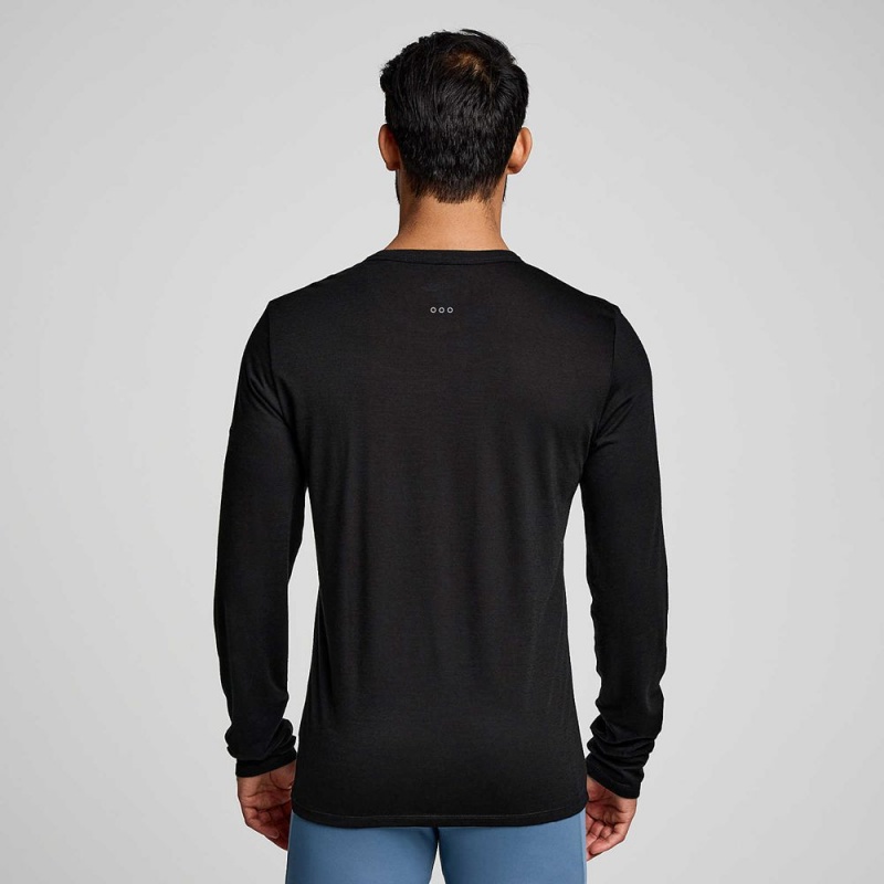 Saucony Peregrine Merino Long Sleeve Fekete | MJE-826013