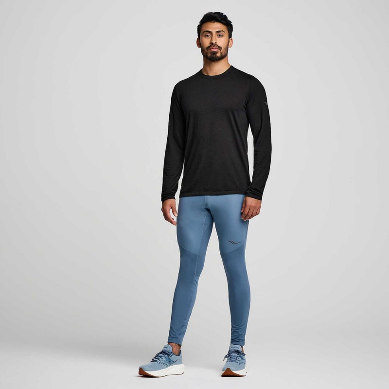 Saucony Peregrine Merino Long Sleeve Fekete | MJE-826013