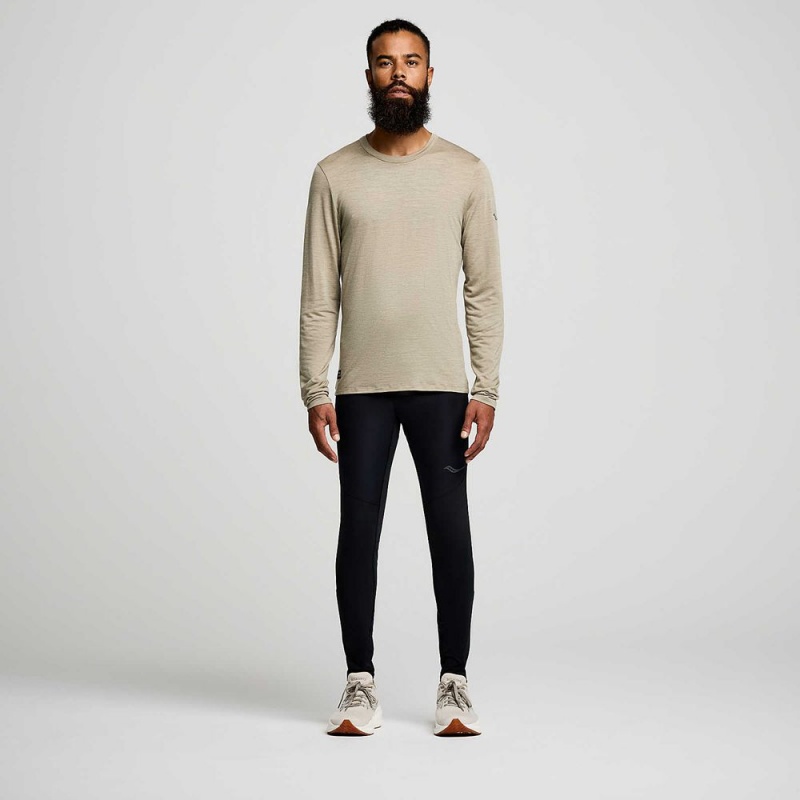 Saucony Peregrine Merino Long Sleeve Kávé | JHG-762348