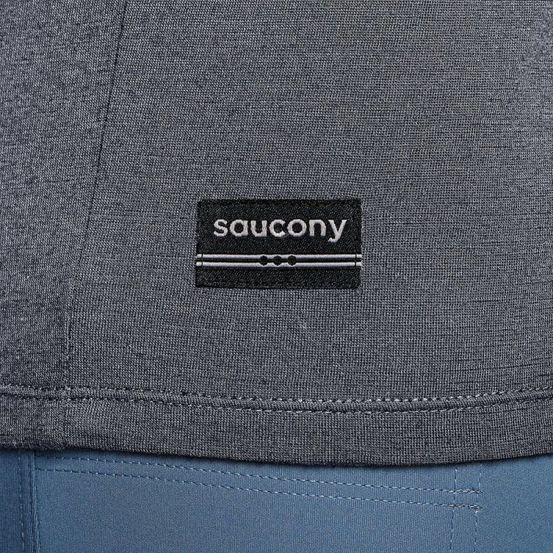 Saucony Peregrine Merino Long Sleeve Murk Heather | YCL-526718