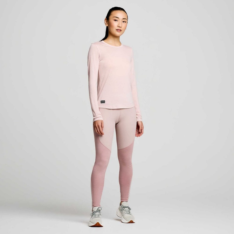 Saucony Peregrine Merino Long Sleeve Smoke Heather | XZM-735612