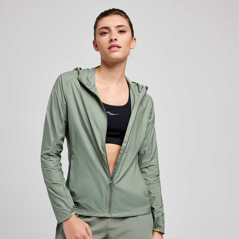 Saucony Peregrine Packaway Jacket Bough | WUK-613849