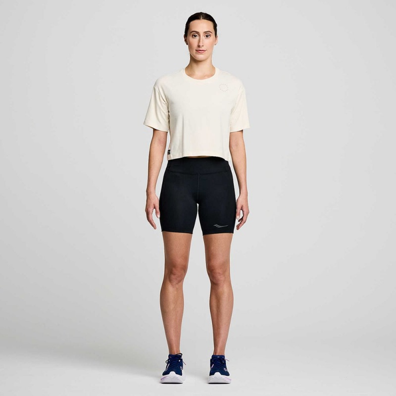 Saucony Recovery Boxy Tee Linen Graphic | FCV-657490