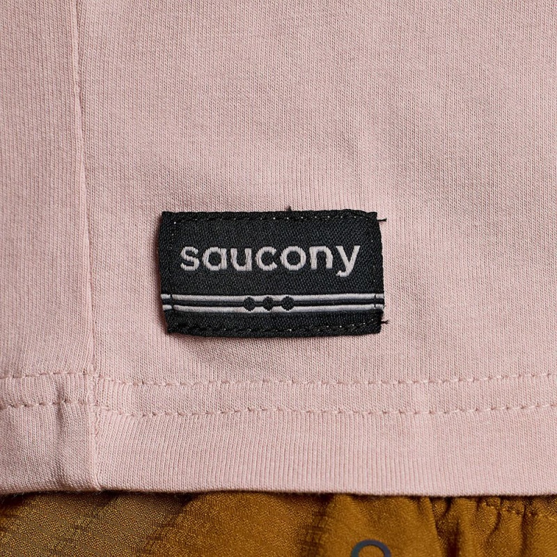 Saucony Recovery Boxy Tee Smoke Graphic | XAJ-651078