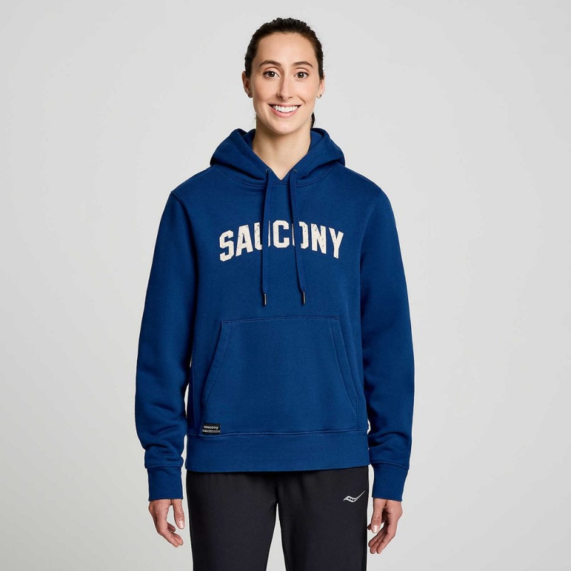 Saucony Recovery Hoody Sötétkék | ECT-503297