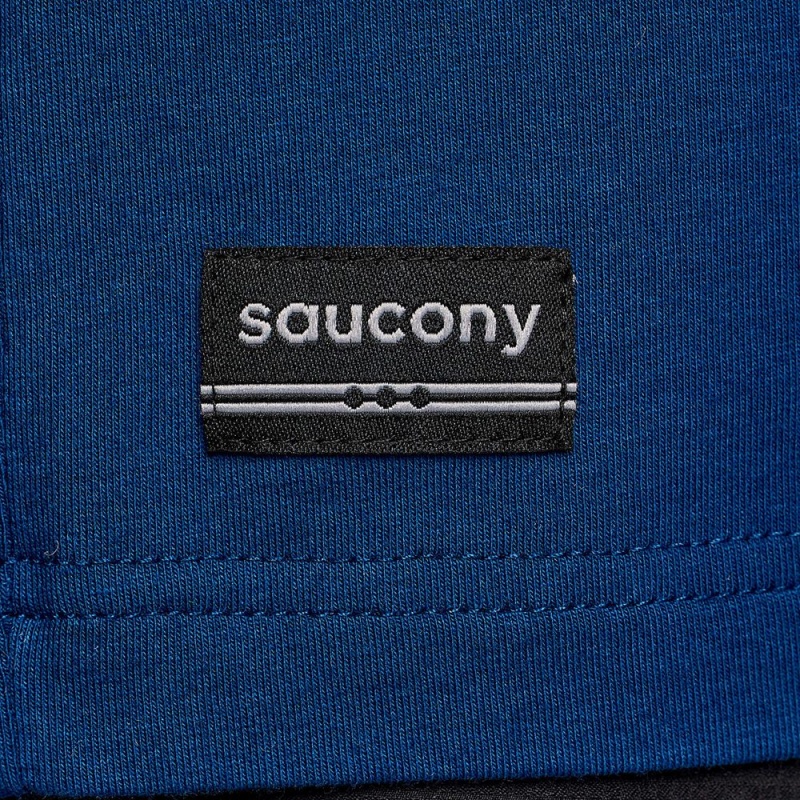 Saucony Recovery Rövid Sleeve Sötétkék | DBH-195487