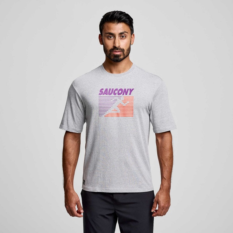 Saucony Recovery Rövid Sleeve Világos Szürke | FJK-523064