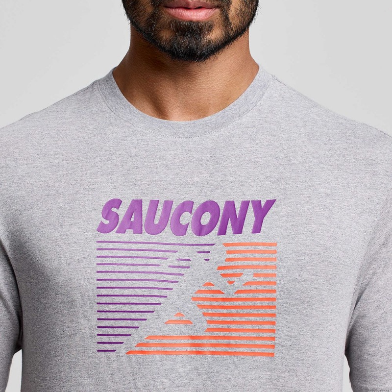 Saucony Recovery Rövid Sleeve Világos Szürke | FJK-523064