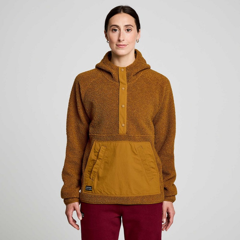 Saucony Recovery Sherpa Pullover Bronze | FUN-790352