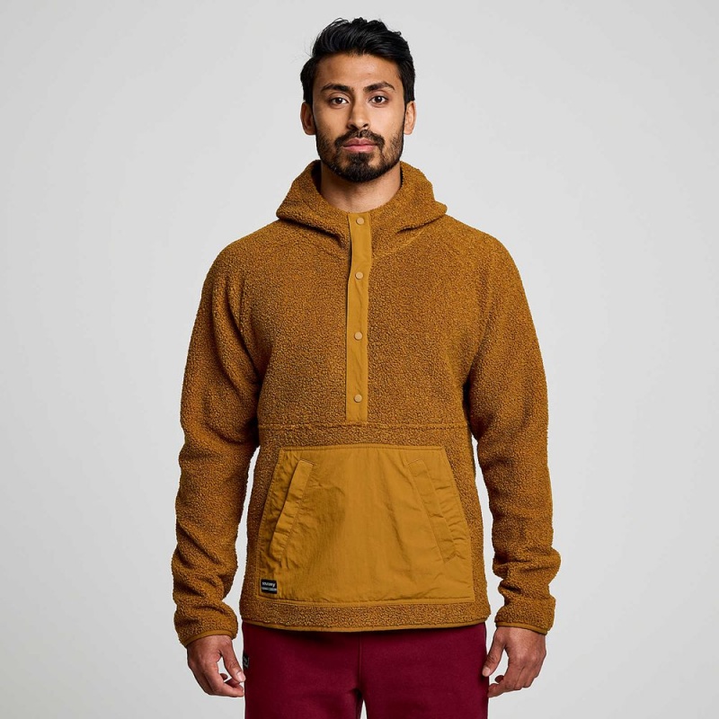 Saucony Recovery Sherpa Pullover Bronze | FUN-790352